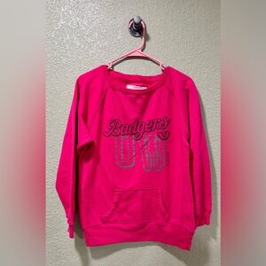 Wisconsin Badgers Sweatshirt Pink J America Size M